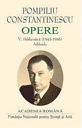 Pompiliu Constantinescu Opere, vol. V