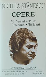 Nichita STANESCU Opere Vol VI